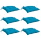 vidaXL Stuhlkissen 6 Stk. Hellblau 40x40x7 cm Oxford-Gewebe vidaXL Stuhlkissen 6 Stk. Hellblau 40x40x7 cm Oxford-Gewebe