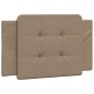 vidaXL Bettgestell mit Kopfteil Cappuccino-Braun 100x200 cm Kunstleder vidaXL Bettgestell mit Kopfteil Cappuccino-Braun 100x200 cm Kunstleder