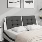 vidaXL Kopfteil-Kissen Schwarz und Weiß 140 cm Kunstleder