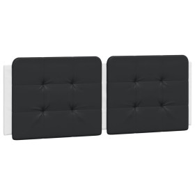 vidaXL Kopfteil-Kissen Schwarz und Weiß 140 cm Kunstleder