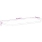 vidaXL Tischplatte 100x40x2,5 cm Oval Raues Massives Mangoholz vidaXL Tischplatte 100x40x2,5 cm Oval Raues Massives Mangoholz