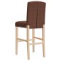 vidaXL Barstühle 2 Stk. Massivholz Gummibaum und Stoff vidaXL Barstühle 2 Stk. Massivholz Gummibaum und Stoff
