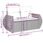 vidaXL 10-tlg. Garten-Sofagarnitur mit Kissen Hellgrau Poly Rattan vidaXL 10-tlg. Garten-Sofagarnitur mit Kissen Hellgrau Poly Rattan