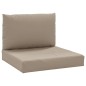 vidaXL Palettenkissen 2-tlg. Taupe Oxford-Gewebe vidaXL Palettenkissen 2-tlg. Taupe Oxford-Gewebe