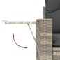 vidaXL 5-tlg. Garten-Sofagarnitur mit Kissen Hellgrau Poly Rattan vidaXL 5-tlg. Garten-Sofagarnitur mit Kissen Hellgrau Poly Rattan