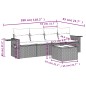 vidaXL 5-tlg. Garten-Sofagarnitur mit Kissen Hellgrau Poly Rattan vidaXL 5-tlg. Garten-Sofagarnitur mit Kissen Hellgrau Poly Rattan