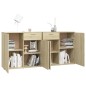 Sideboard Sonoma-Eiche 160x36x75 cm Holzwerkstoff Sideboard Sonoma-Eiche 160x36x75 cm Holzwerkstoff