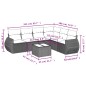vidaXL 7-tlg. Garten-Sofagarnitur mit Kissen Hellgrau Poly Rattan vidaXL 7-tlg. Garten-Sofagarnitur mit Kissen Hellgrau Poly Rattan