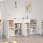 vidaXL Sideboard Hochglanz-Weiß 160x36x75 cm Holzwerkstoff vidaXL Sideboard Hochglanz-Weiß 160x36x75 cm Holzwerkstoff