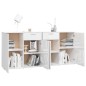 vidaXL Sideboard Hochglanz-Weiß 160x36x75 cm Holzwerkstoff vidaXL Sideboard Hochglanz-Weiß 160x36x75 cm Holzwerkstoff