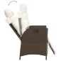 vidaXL 9-tlg. Garten-Essgruppe mit Kissen Braun Poly Rattan vidaXL 9-tlg. Garten-Essgruppe mit Kissen Braun Poly Rattan