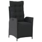 vidaXL 9-tlg. Garten-Essgruppe mit Kissen Schwarz Poly Rattan vidaXL 9-tlg. Garten-Essgruppe mit Kissen Schwarz Poly Rattan