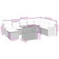 vidaXL 9-tlg. Garten-Sofagarnitur mit Kissen Beige Poly Rattan vidaXL 9-tlg. Garten-Sofagarnitur mit Kissen Beige Poly Rattan