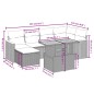 vidaXL 7-tlg. Garten-Sofagarnitur mit Kissen Beige Poly Rattan vidaXL 7-tlg. Garten-Sofagarnitur mit Kissen Beige Poly Rattan