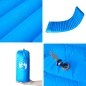 vidaXL Selbstaufblasende Isomatte mit Kissen Blau vidaXL Selbstaufblasende Isomatte mit Kissen Blau