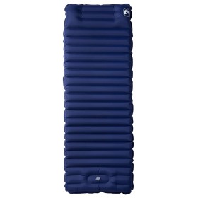 vidaXL Selbstaufblasende Isomatte mit Kissen Marineblau