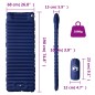 vidaXL Selbstaufblasende Isomatte mit Kissen Marineblau vidaXL Selbstaufblasende Isomatte mit Kissen Marineblau