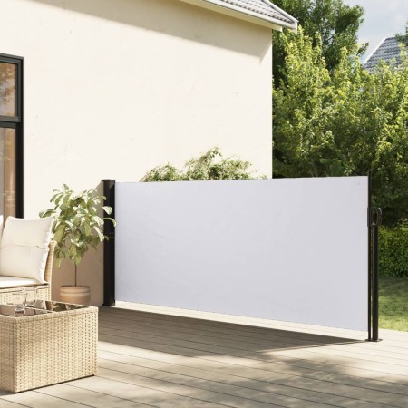 vidaXL Seitenmarkise Ausziehbar Weiß 120x300 cm
