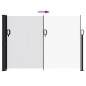 vidaXL Seitenmarkise Ausziehbar Weiß 140x300 cm vidaXL Seitenmarkise Ausziehbar Weiß 140x300 cm