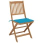 Klappbare Gartenstühle 6 Stk. mit Kissen Massivholz Akazie Klappbare Gartenstühle 6 Stk. mit Kissen Massivholz Akazie