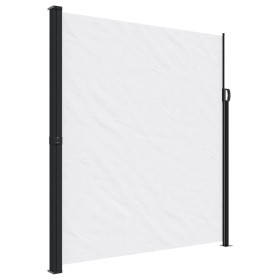 vidaXL Seitenmarkise Ausziehbar Weiß 220x300 cm
