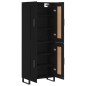 Highboard Schwarz 69,5x34x180 cm Holzwerkstoff Highboard Schwarz 69,5x34x180 cm Holzwerkstoff