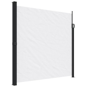vidaXL Seitenmarkise Ausziehbar Weiß 200x500 cm