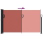 vidaXL Seitenmarkise Ausziehbar Terrakottarot 120x600 cm vidaXL Seitenmarkise Ausziehbar Terrakottarot 120x600 cm