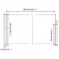 vidaXL Seitenmarkise Ausziehbar Taupe 140x600 cm vidaXL Seitenmarkise Ausziehbar Taupe 140x600 cm