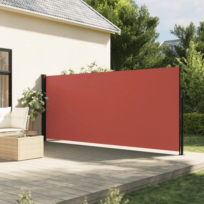 vidaXL Seitenmarkise Ausziehbar Terrakottarot 160x600 cm vidaXL Seitenmarkise Ausziehbar Terrakottarot 160x600 cm