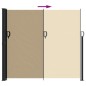vidaXL Seitenmarkise Ausziehbar Beige 180x600 cm vidaXL Seitenmarkise Ausziehbar Beige 180x600 cm