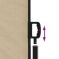 vidaXL Seitenmarkise Ausziehbar Beige 180x600 cm vidaXL Seitenmarkise Ausziehbar Beige 180x600 cm
