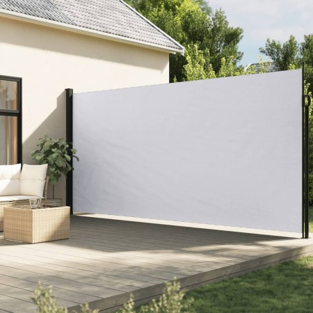 vidaXL Seitenmarkise Ausziehbar Weiß 200x600 cm