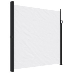 vidaXL Seitenmarkise Ausziehbar Weiß 200x600 cm