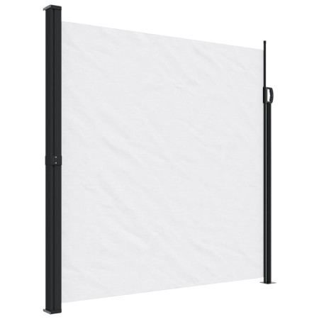 vidaXL Seitenmarkise Ausziehbar Weiß 200x600 cm