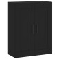 Highboard Schwarz 69,5x34x180 cm Holzwerkstoff Highboard Schwarz 69,5x34x180 cm Holzwerkstoff