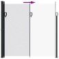 vidaXL Seitenmarkise Ausziehbar Weiß 200x600 cm vidaXL Seitenmarkise Ausziehbar Weiß 200x600 cm