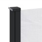 vidaXL Seitenmarkise Ausziehbar Weiß 200x600 cm vidaXL Seitenmarkise Ausziehbar Weiß 200x600 cm