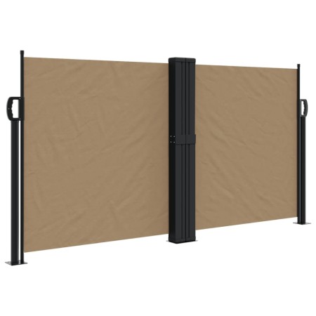vidaXL Seitenmarkise Ausziehbar Taupe 120x600 cm