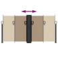 vidaXL Seitenmarkise Ausziehbar Taupe 120x600 cm vidaXL Seitenmarkise Ausziehbar Taupe 120x600 cm