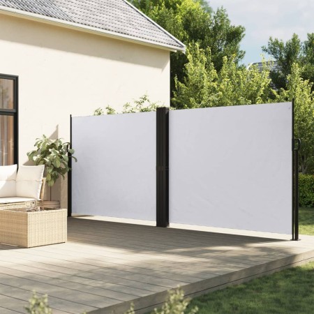 vidaXL Seitenmarkise Ausziehbar Weiß 160x600 cm