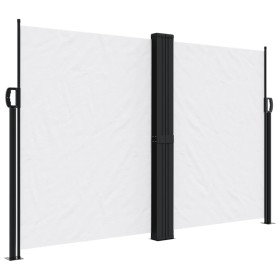 vidaXL Seitenmarkise Ausziehbar Weiß 160x600 cm