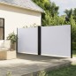 vidaXL Seitenmarkise Ausziehbar Weiß 180x600 cm vidaXL Seitenmarkise Ausziehbar Weiß 180x600 cm