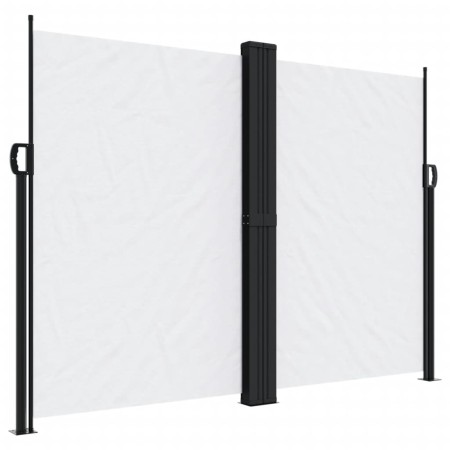 vidaXL Seitenmarkise Ausziehbar Weiß 180x600 cm