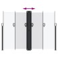 vidaXL Seitenmarkise Ausziehbar Weiß 180x600 cm vidaXL Seitenmarkise Ausziehbar Weiß 180x600 cm