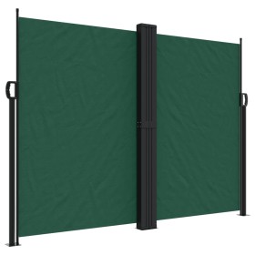 vidaXL Seitenmarkise Ausziehbar Dunkelgrün 180x600 cm