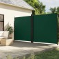 vidaXL Seitenmarkise Ausziehbar Dunkelgrün 200x600 cm vidaXL Seitenmarkise Ausziehbar Dunkelgrün 200x600 cm