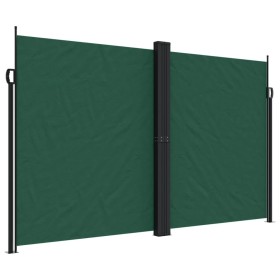 vidaXL Seitenmarkise Ausziehbar Dunkelgrün 200x600 cm