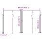 vidaXL Seitenmarkise Ausziehbar Dunkelgrün 200x600 cm vidaXL Seitenmarkise Ausziehbar Dunkelgrün 200x600 cm