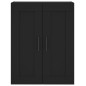 Highboard Schwarz 69,5x34x180 cm Holzwerkstoff Highboard Schwarz 69,5x34x180 cm Holzwerkstoff